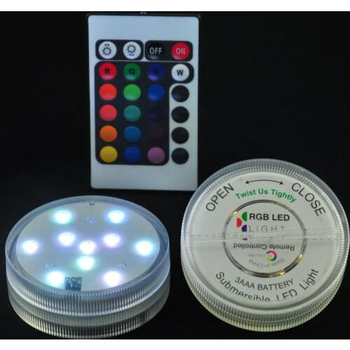 LED Multi Colors Submersible Waterproof Wedding Party Decoration Floral Vase Base Light +Remote Free shipping