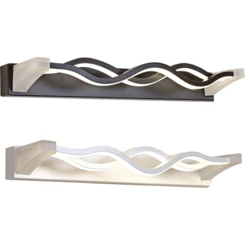 Donwei 12W 34CM Led Wall Lamp AC85-265V Led Mirror Light Waterproof LED Modern Acrylic Mirror Wall Light Bathroom Lighting