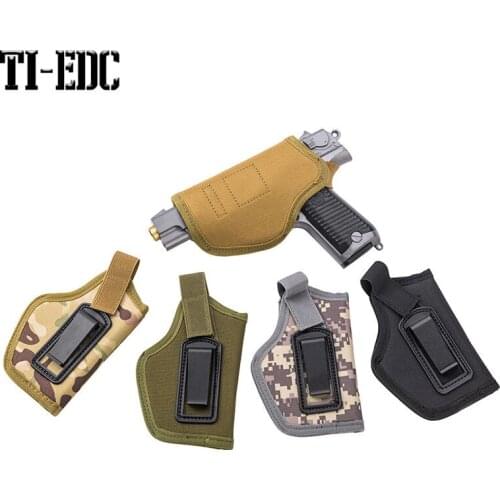 Tactical Compact IWB Pistol Holster Waist Case Gun Bag Deluxe Commando Belt bag Outdoor Sport Hunting Accessory