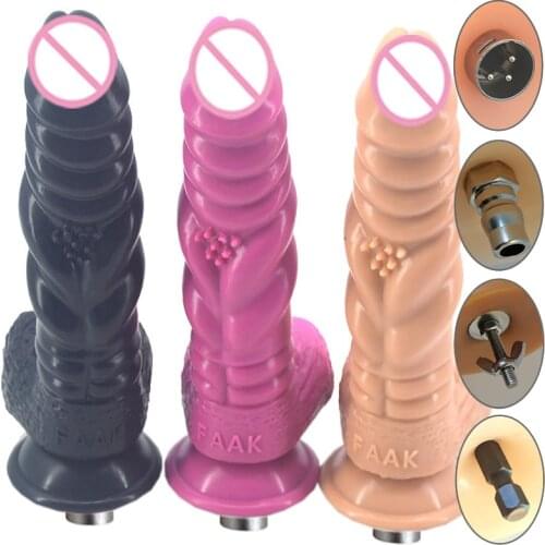 Thick Strange Sex Machine Attachment 3XLR Accessories Animal Dildo Suction Cup Penis Love Machine For Women Man Y61