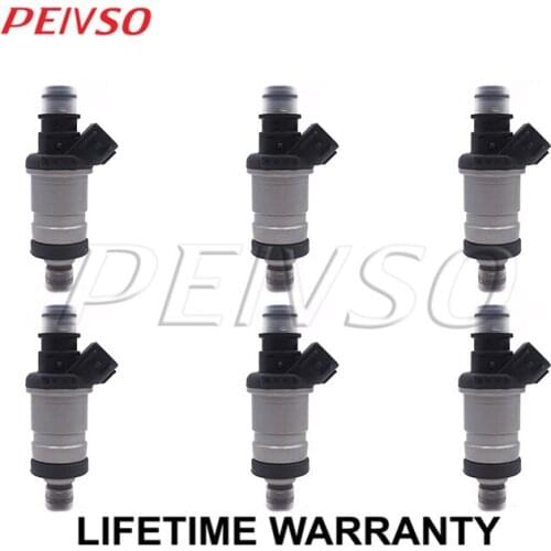 6x 06164-P2J-000 fuel injector for HONDA&ACURA ACCORD / CL / RL / TL 3.0L 3.2L 3.5L V6