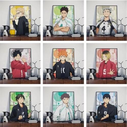 Home Decoration Hd Prints Haikyuu Painting Pictures Wall Art Modular Canvas Japan Anime Poster No Framework Bedside Background