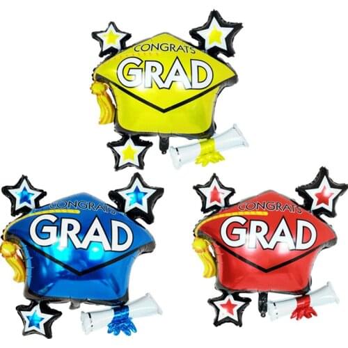 Graduation balloon aluminum film hydrogen balloon graduation celebration graduation venue decoration aluminum film balloon