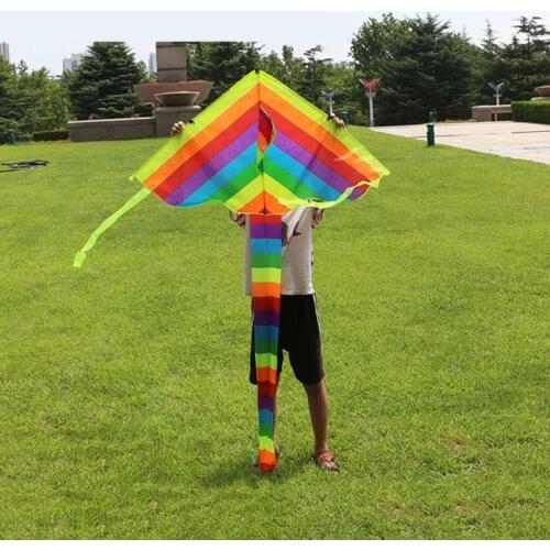 2021 New Long Tail Rainbow Kite Outdoor Kites Flying Toys Kite For Children Kids Kites Flying Kite Outdoor Toys