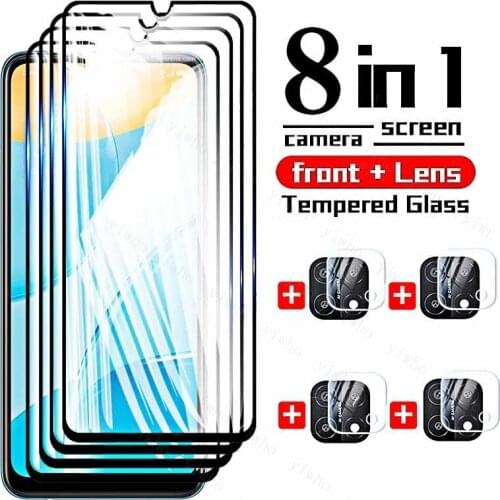 Protective Glass for Oppo A15 Phone Screen Tempered Glass for Oppo A53 A53s A93 A94 A73 A74 A95 5G Camera Lens Protector Film