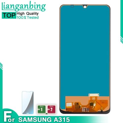 LCD For Samsung Galaxy A31 A315 LCD Display A315F SM-A315F/DS Touch Screen Digitizer 100% Tested Assembly With Frame