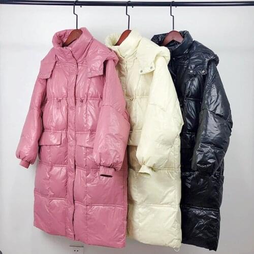 SEDUTMO Winter Oversize Long Duck Down Jackets Women Warm Thick Coat Autumn Slim Casual Puffer Jacket ED1297