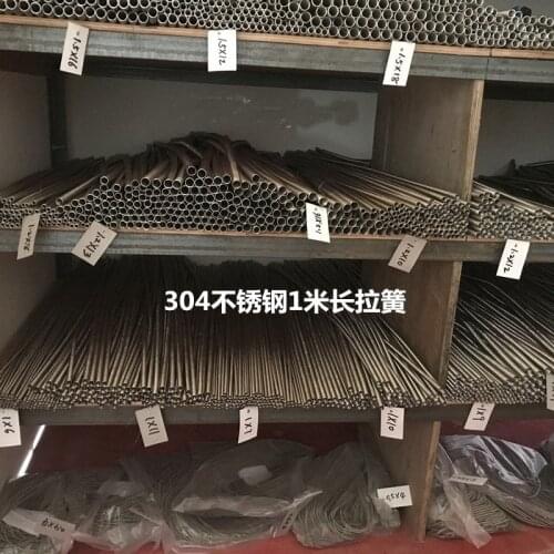 1pcs 304stainless steel pull spring wire diameter 1.5 2.0mm outer diameter 10-25mm length 1000mm