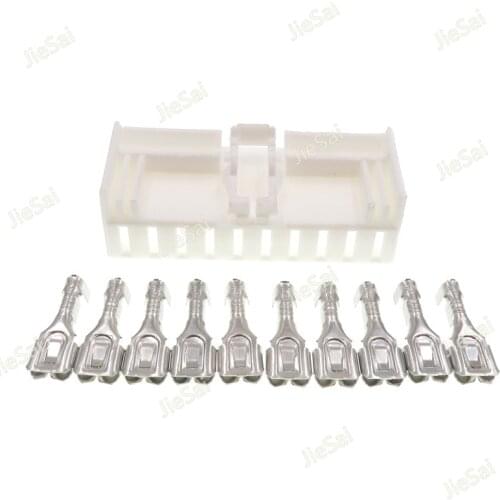 10 Pin Automotive Plug Car Wiring Harness Female Connector With Terminals