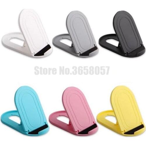 1000pcs Universal Portable Foldable Table Plastic Stand Holder Folding Adjustable Phone Bracket Holder for iphone XS max