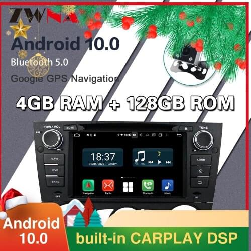 128G Carplay Android 10.0 screen Car DVD Player for BMW E90 Saloon 2005-2011 2012 GPS Navi BT Auto Radio Audio Stereo Head unit