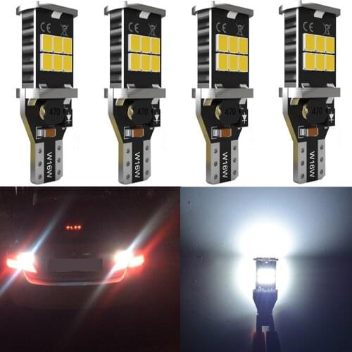 4x T15 LED Bulb W16W Canbus Car Reverse Light Back up For Hyundai Tucson Accent Azera Elantra Santa Fe Sonata Genesis Veracruz