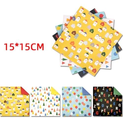 80pcs/set Square Origami Paper Floral Blossom Pattern Single Sided Handmade Decor Folded Scrapbook Paper Craft DIY Kids Adults