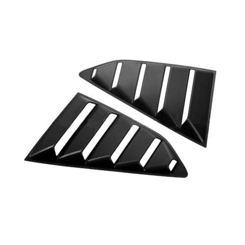 Car Rear Window Side Vent Louvers Scoop Cover Trim 2pcs Black Car Accessories Styling Fit for Chevrolet Camaro 2017 2018
