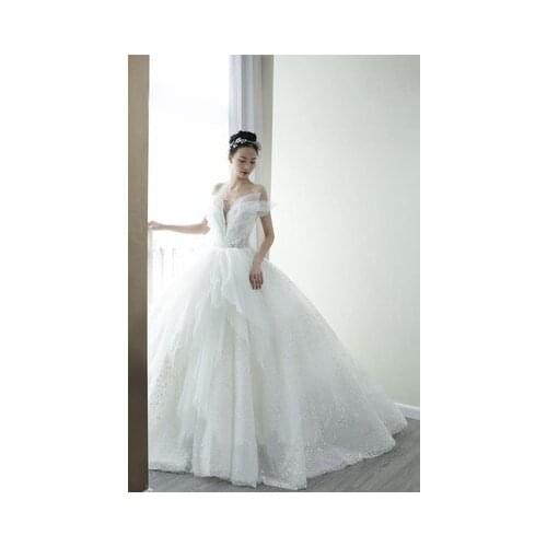 Swan fairy sheer petals shoulder princess ball gown Renaissance Gown queen Victorian/Marie Belle