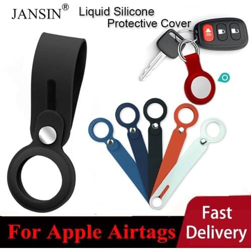 2021 For Apple Airtags Liquid Silicone Protective Sleeve Locator Tracker Anti-lost Device Keychain For Apple Airtags Accessories