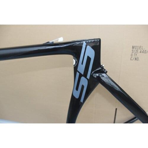 Black Grey carbon road bike frame S5 Bicycle frameset ,size 48 51 54 56 58cm cube frame