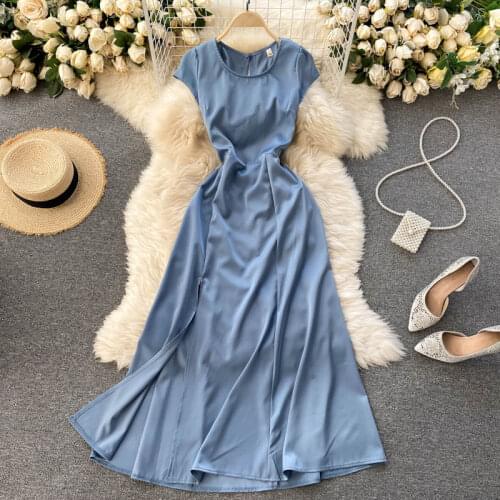 Croysier Summer Dresses With A Slit
