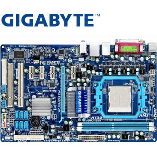 GIGABYTE GA-MA770-US3 Desktop Motherboard 770 Socket AM2/AM2+ AM3 For Phenom FX X4 X3 Athlon 64 X2 Sempron DDR2 16G Used