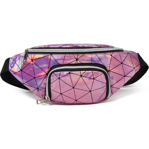 Women Waist bag Summer Buylor Women Bum Bag Laser Belt Bag Holographic Fanny Pack Designer Waist bag Cute Waist storage bag