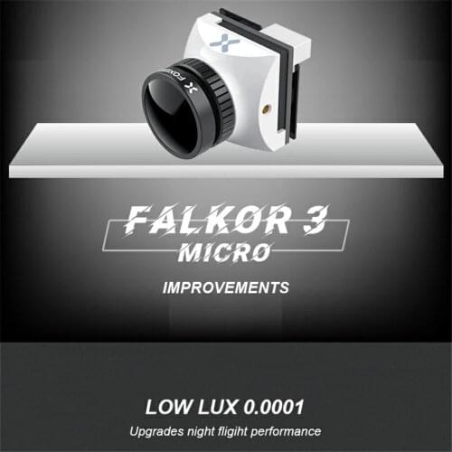 Foxeer Falkor 3 HD Camera Micro 1200TVL 1.7mm Lens 4:3/16:9 PAL/NTSC Switchable G-WDR DC5-40V FPV Foxeer RC Racing Drone