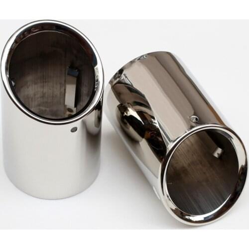 Stainless Steel Muffler Exhaust Tip Tail End Pipe Cover Decoration Fit For Cadillac CT6 2016 2017 2018 Accessories