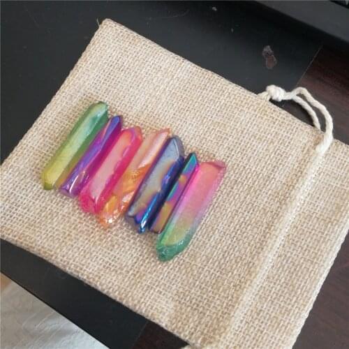 Hot Tibet Natural Aura Clear Crystal Quartz Cluster Points pillar column Terminated Wand Specimen Healing Reiki mineral 7 chakra