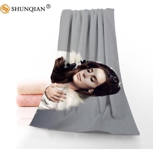 Hot Custom Lana Del Rey Towel Printed Cotton Face/Bath Towels Microfiber Fabric For Kids Men Women Shower Towels A7.24-1