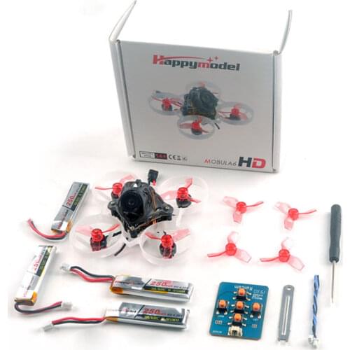 27Gram Happymodel Mobula6 HD 65mm Crazybee F4 Lite Runcam Split3 Lite 1080P DVR EX0802 KV19000 1S 5.8G 25mw FPV Tinywhoop Drone