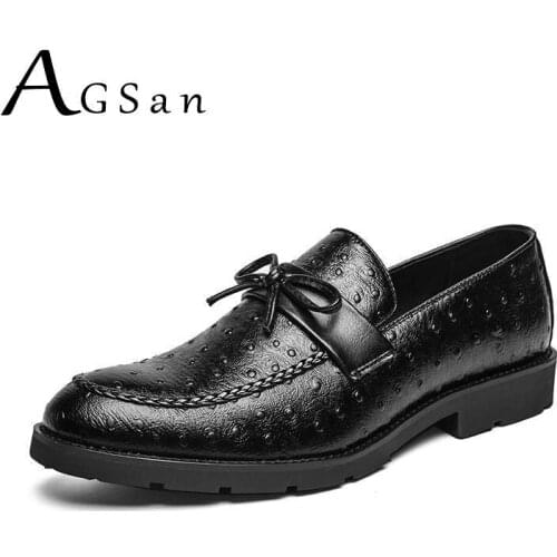 Men Oxfords Business Shoes Italian Dress Shoes Big Size 47 Designer Wedding Shoes Brown Black Casual Leather Shoes Office Flats