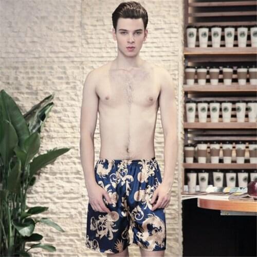 Sleeping shorts mens spring and summer suit home service shorts fashion casual wear navy blue домашние штаны new 2020