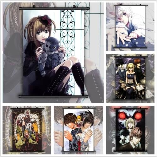 Home Decor Death Note Misa Amane Anime Wall Artwork Picture Plastic Scroll Hanging Painting Print Canvas Poster For Living Room