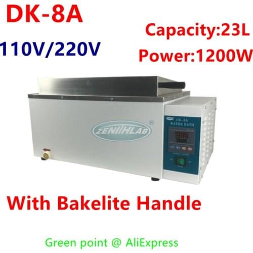 2021 New Electric Heated Constant Temperature Water Bath DK-8A, Capacity 23L, Power 1200W, With Bakelite Handle, 110V/220V