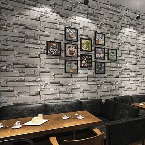 Hairdressing Salon Brick Pattern Wall Paper 3D Brick Wall Background Brick Beauty Salon Barber Shop Wallpaper Wallpaper