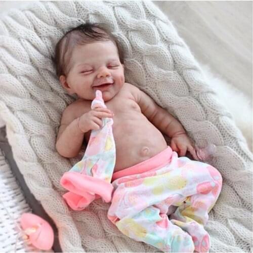 Lifelike Newborn Sleeping Eye-closed Baby Doll 20 Inches Reborn Toddle Gift Toy For Children Baby Doll Toys