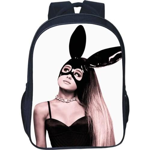 Ariana Grande Backpack Boy Girl Bag Teenager Students School Bags 3D Star Singer Cartoon Print Backpack Cosplay Bookbag Mochila