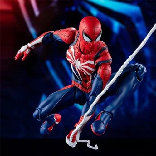SHF Spider Man Upgrade Suit PS4 Game Edition SpiderMan Action Figure Collectable Model Toy