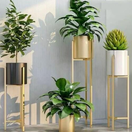 Northern Europe simple flower rack iron style balcony flower rack living room storage rack display flower pot rack