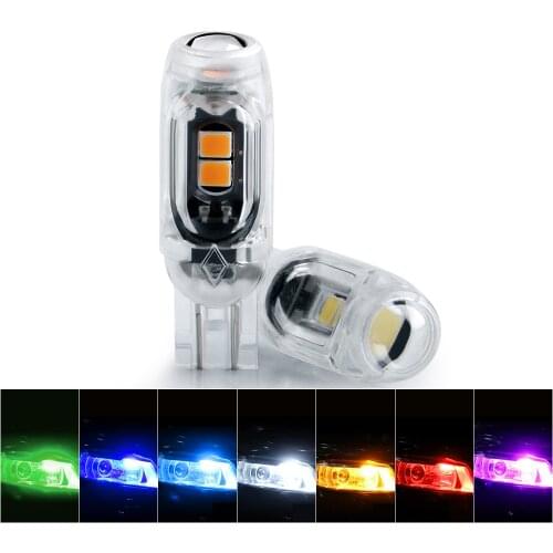 T10 W5W LED Bulbs 3030 5SMD Auto License Plate Light Instrument Lamp Wedge Light Car Parking Lights Turn Side Bulb 12V White Red