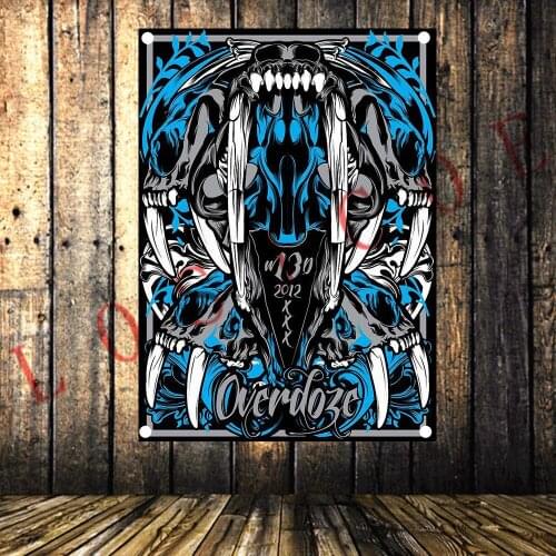 Hard Rock Heavy Metal Music Banners & Flags Tapestry Band Posters HD Canvas Printing Art Tapestry Mural Wall Decoration Gift