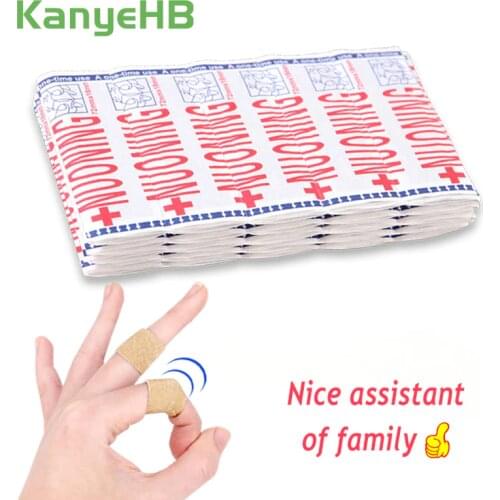 100pcs Waterproof Band Aid Wound Dressings Sterile Hemostasis Stickers First Aid Bandage Heel Cushion Adhesive Plaster H050