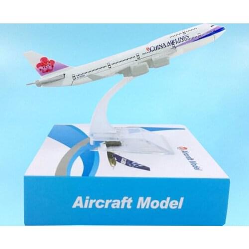 16CM 1:400 Scale B747-400 Aviation Model Toys China Airlines Airbus Metal Alloy Aircraft Plane Airliner Display Gifts Souvenir