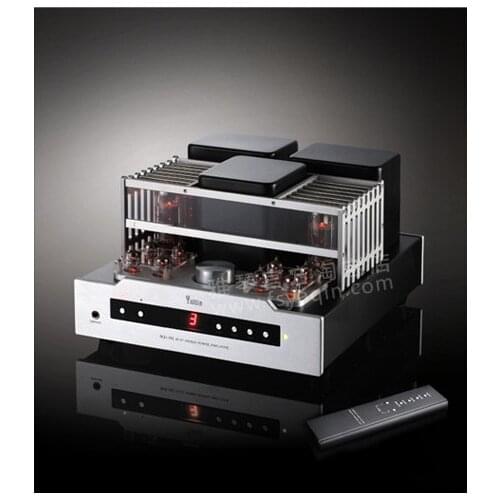 2021 Latest upgrade version YAQIN 40W+40W MS-30L EL34 Push-Pull Tube Amplifier EL34 6J1 Lamp Integrated Amp with Remote