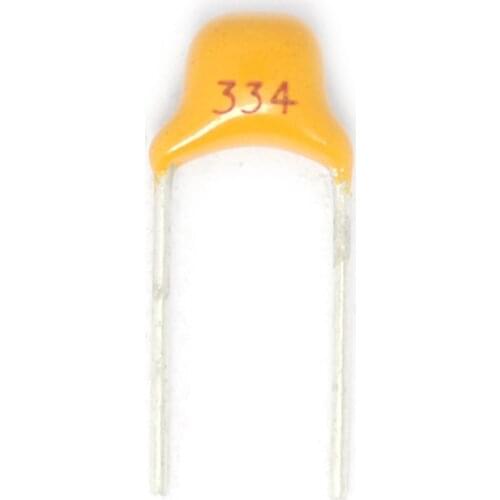 50PCS/LOT Monolithic Ceramic Capacitor 330NF 0.33UF 20% Pitch 5.08MM 334M/50V