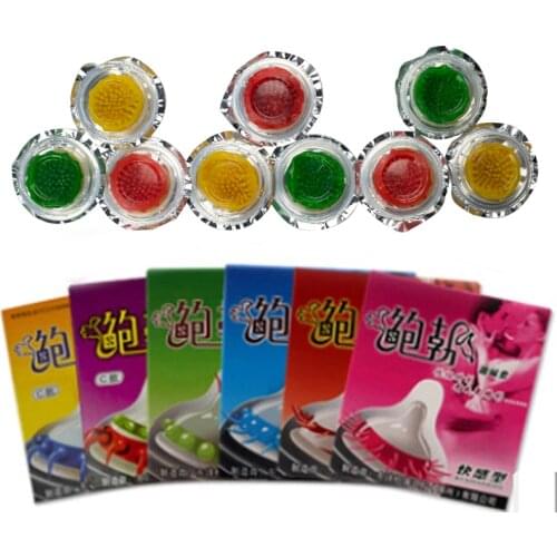 1Pcs Men Condoms Adult Sex Products Sensation Female G-spot Vaginal Stimulation Condoms Sophora Viciifolia Spike Penis Sleeve