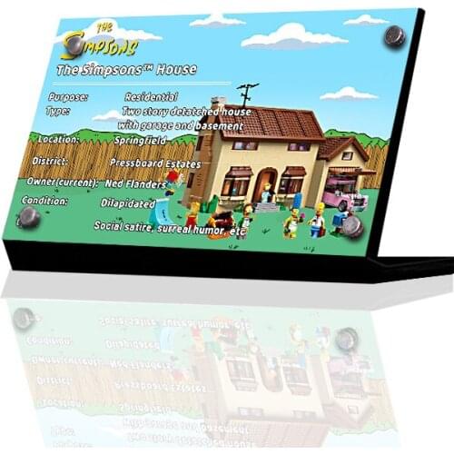 Acrylic Display Stand Brand For The Simpsonsed 71006 Series Friends Building Blocks Childrens Toys Gift(No Block)