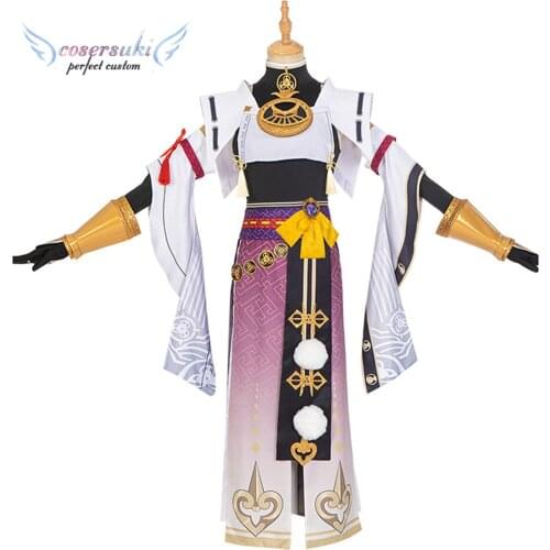 Anime Game Genshin Impact Kujou Sara Cosplay Costume for Halloween Christmas Carnaval Costume Custom Made for you