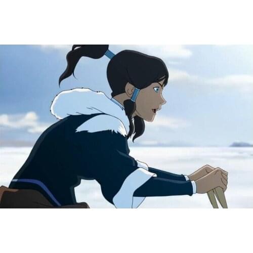 Avatar: The Legend of Korra Korra Cosplay Costume Wig Thick Free Shipping for Halloween and Christmas