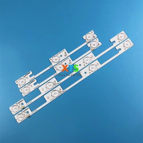 Free shipping 4 pieces/lot LED strips bar lights working for KDL32MT626U 35019055 35019056 2PCS*4LED+2PCS*3LED 1LED=6V