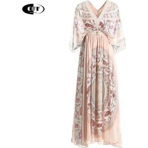 Bohemia Beach Sexy Party Evening Maxi Dresses For Women Summer Traf Basic Vintage Fashion Vacation Boho Long Dress Vestido mujer